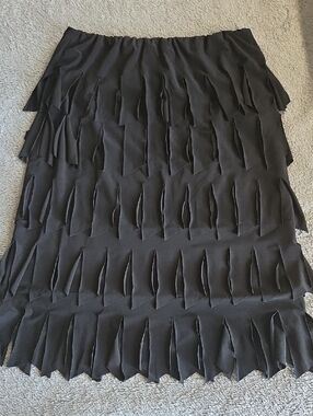 Sz XL Vintage Paniz Tiered Layered Flapper Skirt Tznius Modest Jewish Muslim